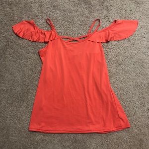 Orange top size small nwot